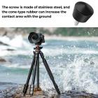 K&F Concept yleiskäyttöiset liukastumista estävät jalustan jalan piikit, jotka ovat yhteensopivat 1/4 tuuman kierrejalustan yksijalkaisten jalkojen