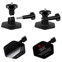 Support de casque adhésif flexible K&F Concept, lot de 2, compatible avec les caméras GoPro Hero 13/12/11/10/9/8 Max, DJI Action 5 Pro 4 3 Insta360 X5 X4 X3 Ace Pro 2, accessoires pour caméras de sport, surfaces plates et incurvées
