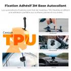 Support de casque adhésif flexible K&F Concept, pack de 3, compatible avec GoPro Hero 13/12/11/10/9/8 Max, DJI Action 5 Pro 4 3, Insta360 X5 X4 X3 Ace Pro 2, accessoires pour caméras de sport, surfaces plates et incurvées