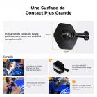 Support de casque adhésif flexible K&F Concept, pack de 3, compatible avec GoPro Hero 13/12/11/10/9/8 Max, DJI Action 5 Pro 4 3, Insta360 X5 X4 X3 Ace Pro 2, accessoires pour caméras de sport, surfaces plates et incurvées