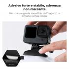 K&F Concept 3Pack Supporto Alessibile Adesivo per Casco per GoPro Hero 13/12/11/10/9/8/7 Black, DJI Osmo Action 3/4/5 Pro, Insta360 X5 X4 X3 Superfici Curve Piatte Adesive