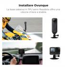 K&F Concept 3Pack Supporto Alessibile Adesivo per Casco per GoPro Hero 13/12/11/10/9/8/7 Black, DJI Osmo Action 3/4/5 Pro, Insta360 X5 X4 X3 Superfici Curve Piatte Adesive
