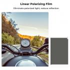 Polariseret film 300*200mmX1, med en filmskraber, to poser med tør og våd klud spritposer, med emballage