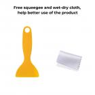 Polariseret film 300*200mmX1, med en filmskraber, to poser med tør og våd klud spritposer, med emballage