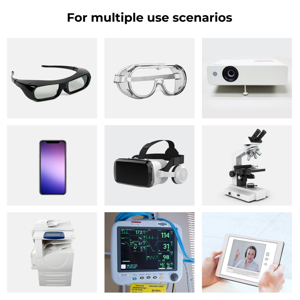 Polariseret film 300*200mmX1, med en filmskraber, to poser med tør og våd klud spritposer, med emballage