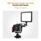 K&F Concept Ms14 Magic Arm med dobbelte kuglehoveder (1/4" skrue)