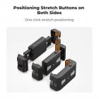 K&F Concept iPad tablet og mobiltelefon stativmonteringsadapterholder, justerbar klemme til iPhone 15/14/13/12 Pro Max, iPad, iPad Mini 1/2/3/4/5/6, iPad Air, iPad Pro, Surface, Samsung Tab 7.0-serien og mere