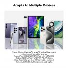 K&F Concept iPad tablet og mobiltelefon stativmonteringsadapterholder, justerbar klemme til iPhone 15/14/13/12 Pro Max, iPad, iPad Mini 1/2/3/4/5/6, iPad Air, iPad Pro, Surface, Samsung Tab 7.0-serien og mere