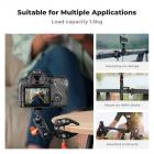 K&F Concept Magisk arm med superklemme, Magisk arm med to kulehoder, Mini Magic Arm med 360° svingbart kulehode