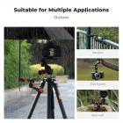 K&F Concept Magisk arm med superklemme, Magisk arm med to kulehoder, Mini Magic Arm med 360° svingbart kulehode