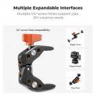 K&F Concept superklemme med kulehode, 1/4″ skrue, superklemme med actionkameraadapter og kaldsko, klemmestativ kompatibel med blits/DSLR/stabilisator/mikrofon/mobiltelefonholder osv.	