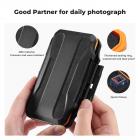 K&F Concept 6 spor XQD Cfexpress Type-B kortholder, vanntett minnekort lagringsveske, støtsikker kortbeskyttelsesboks Organizer