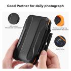 K&F Concept 24 spor SD-kortholder minnekortveske, vannbestandig støtsikker minnekortlagring Bæreveske for 12 SD SDXC SDHC-kort, 12 CFexpress Type A-kort