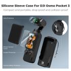 Pocket 3 Silikone Beskyttelsesetui Sæt Skærmbeskytter Lens Film Skærmfilm Velegnet til DJI OSMO Pocket 3 Creator Combination Accessories