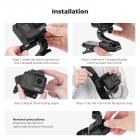 K&F Concept 360° roterende ryggsekkrem Quick Clip Mount for Hero 13/12/11/10/9/8/7/6/5/4 Svart, DJI Osmo Action 5 Pro/4/3 og annet actionkamera