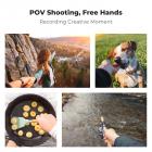 K&F Concept 360° roterende ryggsekkrem Quick Clip Mount for Hero 13/12/11/10/9/8/7/6/5/4 Svart, DJI Osmo Action 5 Pro/4/3 og annet actionkamera