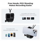 Actionkamera Justerbart trekktau Magnetisk halsbrakett, Med Justerbart trekktau *1, Mobiltelefonklips *1, T-skrue *1, Magnetstrimmel *2, Silikonpute *1, Forebygging av tautap *1, Passer for Gopro-serien; Dji Action Series