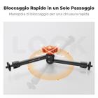 K&F Concept 9.8 Pollici Braccio Magico con Super Morsetto Kit, Supporto e Crab Clamp per Fotocamera da Articolato Flessibile, con Vite da 1/4" 3/8" per Monitor/Luce/Webcam/Microfono/Action Camera