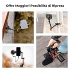 K&F Concept 9.8 Pollici Braccio Magico con Super Morsetto Kit, Supporto e Crab Clamp per Fotocamera da Articolato Flessibile, con Vite da 1/4" 3/8" per Monitor/Luce/Webcam/Microfono/Action Camera