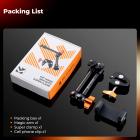 9,8" Magic Arm med Super Clamp og telefonklips, Magic Arm Clamp Kit med 1/4" og 3/8" gevindskrue, Artikulerende friktionsarm med koldsko-klemmebeslag til skærm, LED-lys, webcam, actionkamera