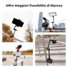 K&F CONCEPT 11 Pollici Braccio Magico con Super Morsetto Kit, Supporto e Crab Clamp per Fotocamera da Articolato Flessibile, con Vite da 1/4" 3/8" per Monitor/Luce/Webcam/Microfono/Action Camera