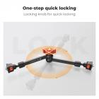 11" Magic Arm med Super Clamp, Magic Arm Clamp Kit med 1/4" & 3/8" gevindskrue, Artikulerende friktionsarm med koldsko-klemmebeslag til skærm, LED-lys, webcam, actionkamera