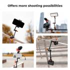 11" Magic Arm med Super Clamp, Magic Arm Clamp Kit med 1/4" & 3/8" gevindskrue, Artikulerende friktionsarm med koldsko-klemmebeslag til skærm, LED-lys, webcam, actionkamera