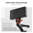 Support de moniteur de terrain pivotant et inclinable réglable avec support de griffe froide