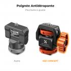 Support de moniteur de terrain pivotant et inclinable réglable avec support de griffe froide
