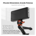 K&F Concept Supporto per Monitor con Freddo Shoe, Regolazione Bidirezionale, Girevole a 360° e Inclinabile a 180°, Leggero con Perni Retrattili di Posizionamento Rimbalzanti per Monitor 5" e 7" etc