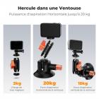 Support de caméra à ventouse 3" avec bras magique
