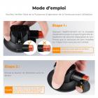 Support de caméra à ventouse 3" avec bras magique