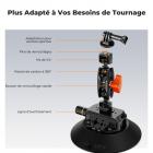 Support de caméra à ventouse 6" avec bras magique