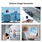 K&F CONCEPT Magnetisk Telefonstativ, 23N Stærk Magnetisk Ministativ Aluminiumslegering Lomme Selfiestang, Mag Sikker Telefonholder Kompatibel med iPhone 17 16 15 14 13 12-serien (Pink)