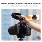 Magnetisk hurtigmonteringsholder til actionkamera med koldt sko, stativmontering til DJI Osmo Action 5 Pro hot shoe-kameraadapter med 1/4"