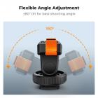 Magnetisk hurtigmonteringsholder til actionkamera med koldt sko, stativmontering til DJI Osmo Action 5 Pro hot shoe-kameraadapter med 1/4"