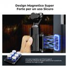 K&F Concept Supporto Magnetico per DJI OSMO Pocket 3, Adattatore per Accessori, Supporto per Custodia a Ventosa con Magnete su Scrivania, Superficie Verticale, Impugnatura Regolabile a 180°, Nera
