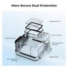 K&F Concept 60M/196FT Vanntett Etui til GoPro Hero 13 Svart, Beskyttende Undervannsdykkerhus til GoPro 12/11/10/9 Svart Tilbehør, Vanntett Actionkamera Skall