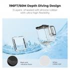 K&F Concept 60M/196FT Vanntett Etui til GoPro Hero 13 Svart, Beskyttende Undervannsdykkerhus til GoPro 12/11/10/9 Svart Tilbehør, Vanntett Actionkamera Skall