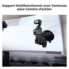 Support ventouse pour DJI Osmo Pocket 3, support pare-brise de voiture pour GoPro Hero 13/12/11/10/9 noir, DJI Osmo Action 3/4/5 Pro, accessoires Insta360 X5/X4