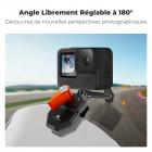 Pince de fixation pour pare-brise K&F Concept pour GoPro Hero 13, 12, 11, 10, 9, support de caméra d'action moto pour DJI Osmo Action 5, 4, 3, pour Insta360 X5, X4, Ace Pro, accessoires moto