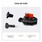 Pince de fixation pour pare-brise K&F Concept pour GoPro Hero 13, 12, 11, 10, 9, support de caméra d'action moto pour DJI Osmo Action 5, 4, 3, pour Insta360 X5, X4, Ace Pro, accessoires moto