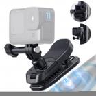 Support magnétique pour sac à dos K&F Concept pour DJI Osmo Action 5 Pro, support de caméra d'action pivotant à 180° à dégagement rapide pour Go Pro Hero 13 12 11 10 9 Black, Osmo Action 3/4, Insta360 X5 X4 X3, Ace Pro 2