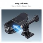 K&F Concept Magnetisk Ryggsekkfeste for DJI Osmo Action 5 Pro, 180° Svingbar Hurtigutløsende Actionkameraholder for GoPro Hero 13 12 11 10 9 Svart, Osmo Actoin 3/4, Insta360 X5 X4 X3, Ace Pro 2