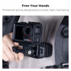 K&F Concept Magnetisk Ryggsekkfeste for DJI Osmo Action 5 Pro, 180° Svingbar Hurtigutløsende Actionkameraholder for GoPro Hero 13 12 11 10 9 Svart, Osmo Actoin 3/4, Insta360 X5 X4 X3, Ace Pro 2