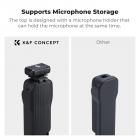 Funda Protectora K&F Concept para DJI Osmo Pocket 3 - Con Almacenamiento Magnético para 2 Filtros y Soporte de Micrófono