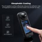 K&F CONCEPT Skærmbeskytter til Insta360 X5, [3-pak] 9H hårdhed hærdet glasdæksel ridsefast, boblefast, støvfri LCD-skærmbeskytter, buet kantbeskyttelse til Insta360 X4/X5 tilbehør