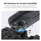 K&F Concept Premium linsebeskyttere kompatibel med Insta360 X5, højtransparent hærdet optisk glaslinsebeskytter, flerlagsbelagt ridsefast hætteudskiftningssæt til Insta 360 x5 tilbehør