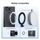 K&F CONCEPT Magnetisk metalltelefonfeste med kaldskofeste, justerbar roterbar telefonholderadapter kompatibel med iPhone 16/15/14/13-serien, kameraovervåking, stativ, stabilisatorer