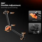 9,8" Magic Arm * 2 stk., 1/4" skruemonteringsarm til kameraer. 360° kuglehoveder til DSLR-kameraer, skærm, blitz, LED-lys, mikrofon, kamerabur, actionkamera.
